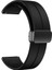 Huawei Watch Gt 3 Active (46MM) Uyumlu 22MM Manyetik D Mıknatıs Kordon Silikon Kayış Siyah 1