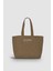 10.01 Mumlu Kanvas Maxi Çanta (Jade Brown) 1