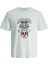 Jack & Jones Tshirt   Jorcoconut Skull Tee Ss Crew Neck Ln 12255192 Bulut 1