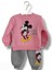 Kız Bebek Çocuk Alt Üst Eşofman Takımı Kışlık 3 Ip Şardonlu Pembe Mickey Minnie Mouse 1
