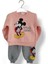 Kız Bebek Çocuk Alt Üst Eşofman Takımı Kışlık 3 Ip Şardonlu Pembe Mickey Minnie Mouse 1