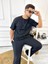 T-Shirt Nefes Alabilen Terletmez Kumaş Bisiklet Yaka Oversize Tshirt Cepli Tişört 5