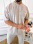 T-Shirt Nefes Alabilen Terletmez Kumaş Bisiklet Yaka Oversize Tshirt Cepli Tişört 3