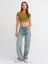 30936 Vücuda Oturan Crop Top-Haki 1
