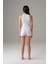 Modlive Doreanse Kadın Halter File Yaka Atlet Beyaz 9401 2