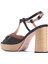 Nine West Cammeray 4fx Siyah Kadın Topuklu Sandalet 3