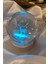 3D LED Işık Cam Küre Çok Işıklı Ahşap Geyik 7 cm 5