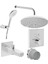 Aquacontrol Ankastre Termostatik Duş Seti Krom A49294 1