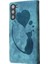 Samsung Galaxy S23 5g Için Kalem Kalp Kedi Pu Kılıf (Yurt Dışından) 4