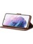 Tutucu Kart Yuvaları ile Samsung Galaxy S22 Için Kılıf Cüzdan Buzağı Doku (Yurt Dışından) 3