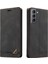Samsung Galaxy S21 Premium Deri Premium Deri Kickstand Için Kılıf (Yurt Dışından) 1