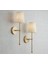 Modern Tasarım 1 Adet Ledli Pilli Aplik Tak Çalıştır Eskitme Gold Sarı Krem Abajur Gün Işığı Pilli 4