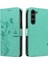 Samsung Galaxy S23 Için Kılıf El Kayışı ile Yüksek Kaliteli Deri Kabartmalı (Yurt Dışından) 5