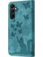 Samsung Galaxy A24 4g Kart Cep Kabartmalı Kelebek Kedi Cüzdan (Yurt Dışından) 5