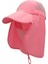 Pembe Tarzı 3-7t Connectyle Erkek Kız Çocuklar Güneş Koruma Şapkası Hafif Nefes Ayarlanabilir Örgü Flap Kap Hızlı Kuru Çıkarılabilir Maske Kapakları (Yurt Dışından) 1