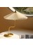 Exclusive Collection Krem Şapka Tasarım Umbrella Abajur Eskitme Gold Sarı 3