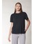 Lacivert Modal Bisiklet Yaka T-Shirt 2