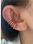 Kadın Büyük Earcuff Taşlı 5 Sıra Kıkırdak Küpe 2