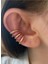 Kadın Büyük Earcuff Taşlı 5 Sıra Kıkırdak Küpe 3