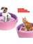 Sünger Simit Küçük Irk Köpek Yatağı Ve Kedi Yatağı 45 cm Pembe Lila 4