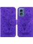 Motorola Moto G Oynamak Için Kılıf 4g 2024 Kickstand Cüzdan Kılıf Kabartma Gül Pu (Yurt Dışından) 1
