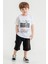 Pamuk Ikili Takım T-Shirt ve Kapri Erkek Çocuk HLK5060176 2