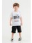 Pamuk Ikili Takım T-Shirt ve Kapri Erkek Çocuk HLK5060176 3
