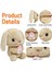 Tavşan Doldurulmuş Hayvan Paskalya Kulaklı Tavşan Peluş Sevimli Beyaz Tavşan Peluş Oyuncak Havuçlu Kabarık Kawaii Yumuşak Sarılma Uyku Yastığı1 (Yurt Dışından) 5