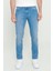 Slim Fit Dar Kesim 5 Cep Esnek Denim Jean Kot Pantolon 1