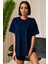 Kadın Penye Oversize Kısa Kollu T-Shirt 1