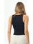 Lacivert Spor Fitilli Bisiklet Yaka Fitted Atlet 5