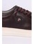 42114 Deri Rahat Taban Bağcıklı Esnek Rahat Kahverengi Günlük Erkek Sneaker Ayakkabı 2