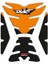 KTM Duke 250 2011-2023 Uyumlu Tank Pad Seti Turuncu 1