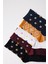 Kadın Çiçek Desenli 5'li Soket Çorap 2