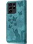 Samsung Galaxy S21 Ultra Flip Folio Tutucu Kapak Kabartmalı Kedi (Yurt Dışından) 4