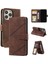 IPhone 14 Için Kılıf Pro Manyetik Bileklik Cüzdan Flip Folio Kart Tutucu Pu (Yurt Dışından) 1