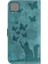 Samsung Galaxy A12 5g Kart Cep Cüzdan Kılıf Kabartmalı Kedi (Yurt Dışından) 1