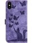 IPhone X/xs Kabartmalı Kelebek Kedi Tutucu Kapak Flip Folio Kılıf (Yurt Dışından) 5