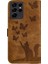 Samsung Galaxy S21 Ultra Flip Folio Tutucu Kapak Kabartmalı Kedi (Yurt Dışından) 5