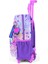Minik Yuva Çekçekli Sırt Çantası Pembe Mor Fashion Girl Desenli Iki Bölmeli 24055 2