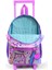 Minik Yuva Çekçekli Sırt Çantası Pembe Mor Fashion Girl Desenli Iki Bölmeli 24055 3