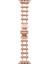 Apple Watch Series 8 41MM Kordon Metal Yandan Çıtçıtlı Boşluklu Tasarım KRD96 Rose Gold 1