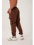 Erkek Kamuflaj Jogger Eşofman Altı Kahverengi 3