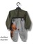 Kız Erkek Bebek Çocuk Unisex Alt Üst Eşofman Takımı Kışlık 3 Ip Şardonlu Ayıcıklı Model 2