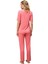 Kadın Pembe Pijama Takımı 25165 4
