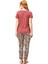 Kadın Bordo Pijama Takımı 25176 4