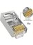 - 50 Adet - 50U" Gold Plated Stp CAT5E RJ45 Network Metal Konnektör 8P8C Ethernet Kablo Ucu 5