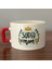 Super Mom Yazı Baskılı Kırmızı Kulplu C Fincan 1