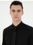 Erkek Siyah Slim Fit Uzun Kollu Basic Gömlek 50286102-VR046 2