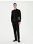 Erkek Siyah Slim Fit Uzun Kollu Basic Gömlek 50286102-VR046 4